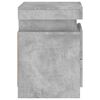vidaXL Nightstand Set of 2 Concrete Grey Engineered Wood Small