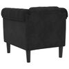 vidaXL Sofa Chair Black Velvet (100% polyester), plywood, solid wood