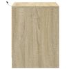 vidaXL Bedside Cabinet Sonoma Oak Engineered wood Compact