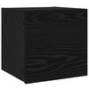 vidaXL TV Cabinet Set Wall-mounted 8 pcs Black Oak Engineered Wood