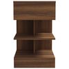 vidaXL Bedside Cabinet Set of 2 Brown Oak Engineered Wood