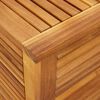 vidaXL Garden Storage Box Natural Solid Acacia wood 59.1 x 19.7 x 22.0 in