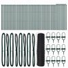vidaXL Fence with Posts Gray 0.6 x 100 m PVC-coated steel
