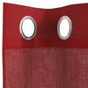 vidaXL Voile Curtains with Grommets 2 pcs Wine Red