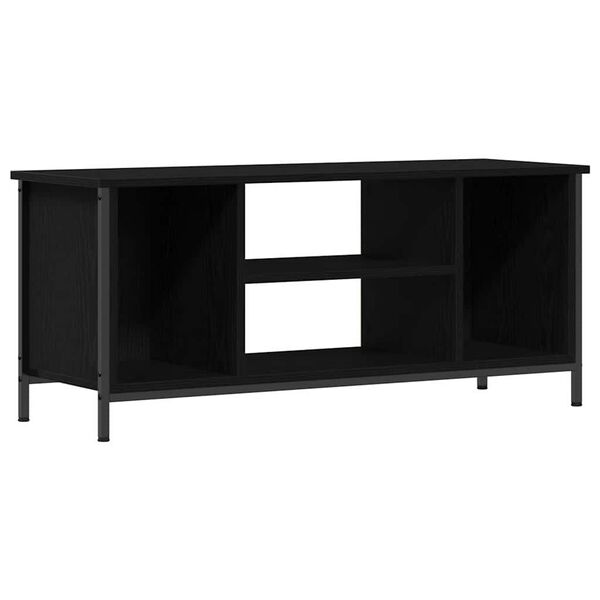 vidaXL TV Cabinet Black Oak 40.16 x 13.78 x 17.72 in Engineered Wood
