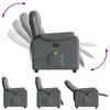 vidaXL Massage Recliner Chair Dark Gray