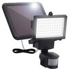 vidaXL Solar Spotlight Black Plastic Water-resistant materials