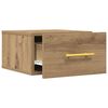 vidaXL Bedside Cabinet artisan oak 35 x 35 x 20 cm Engineered wood