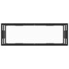 vidaXL TV Cabinet Black with Tempered Glass 47.2x15.7x15.7"