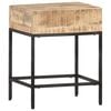 vidaXL Side Table Brown Solid rough mango wood Small Durable