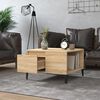 vidaXL Coffee Table Sonoma oak Engineered wood, Metal Coffee Table