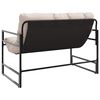 vidaXL Garden Bench Black and Taupe