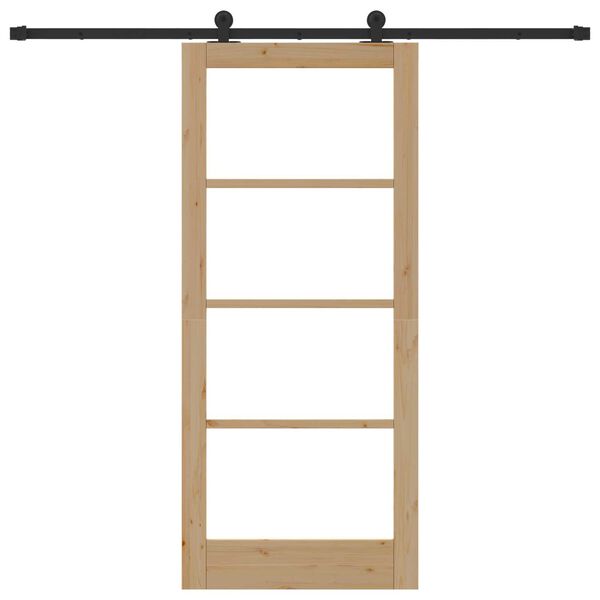 vidaXL Sliding Door ORKDAL Natural 33.86 x 78.15 in