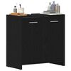 vidaXL Bathroom Sink Cabinet Black Oak 23.6x13.0x23.6" Engineered Wood