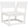 vidaXL Garden Lounge Set White Solid Pine Wood 5 Piece Set Modular