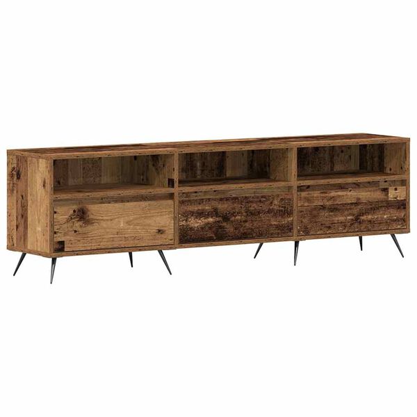 vidaXL TV Cabinet Old wood 59.06 x 11.81 x 17.52 in Engineered wood