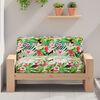 vidaXL Pallet Cushion for suitable for Seat Floral Multicolour