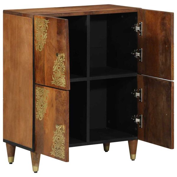 vidaXL Sideboard Brown 23.62 x 12.99 x 29.53 in Solid Mango Wood