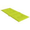 vidaXL Patio Highback Chair Cushions 4 pcs Bright Green 47.2x19.7x1.2" Fabric