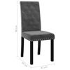 vidaXL Dining Chairs 6 pcs Dark Gray Velvet