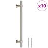 vidaXL Cabinet Handle Set of 10 Silver