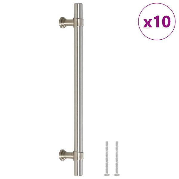 vidaXL Cabinet Handle Set of 10 Silver