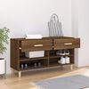 vidaXL Shoe Cabinet Brown Oak Engineered Wood Medium Shoe Cabinet