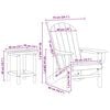 vidaXL Garden Chair 3 pcs White Polyethylene