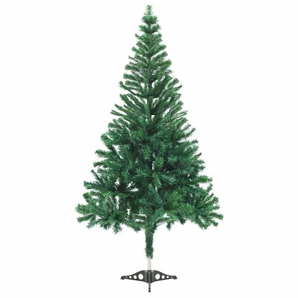 vidaXL Christmas Tree Green PVC, Plastic 70.9 in Ornaments