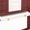 vidaXL Rabbit Hutch Mocha and White