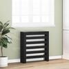 vidaXL Radiator Cover Black Oak 30.71 x 7.87 x 32.28 in