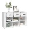 vidaXL Sideboard White Engineered wood Medium Sideboard Rectangular