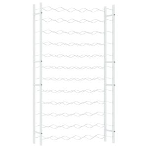 vidaXL Wine Rack for 72 Bottles White Metal