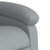 vidaXL Electric Recliner Chair Light grey Polyester, metal, wood Medium