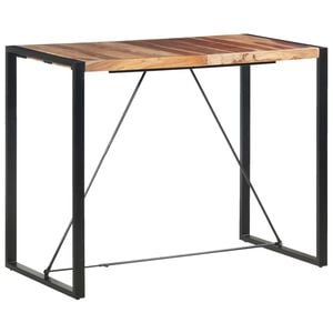 vidaXL Bar Table 55.1"x27.6"x43.3" Solid Acacia Wood