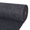 vidaXL Exhibition Carpet Anthracite Polyester 1.2x32.8 ft Rollable