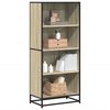 vidaXL Bookcase Sonoma oak Engineered wood Medium Modern Sturdy