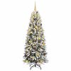 vidaXL Artificial Christmas Tree with 300 LEDs White 70.87 in