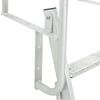 vidaXL 4-Step Dock Ladder Silver 22.83 x 30.31 x 65.35 in Aluminium