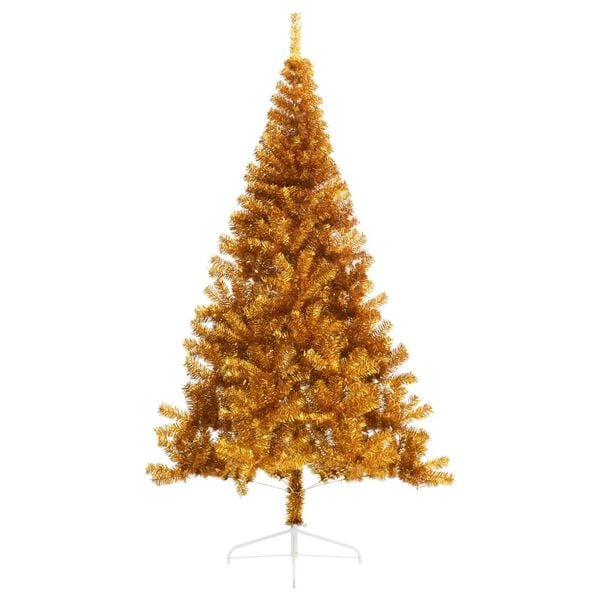 vidaXL Christmas Tree Gold PET Large Artificial Christmas Tree