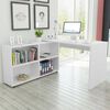 vidaXL Office Desk White Engineered Wood Standard