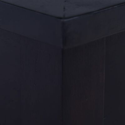vidaXL Coffee Table Light Black Coffee 39.4"x19.7"x11.8" Solid Mahogany Wood
