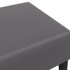 vidaXL Footstool Gray Faux leather, plywood, plastic Compact Durable