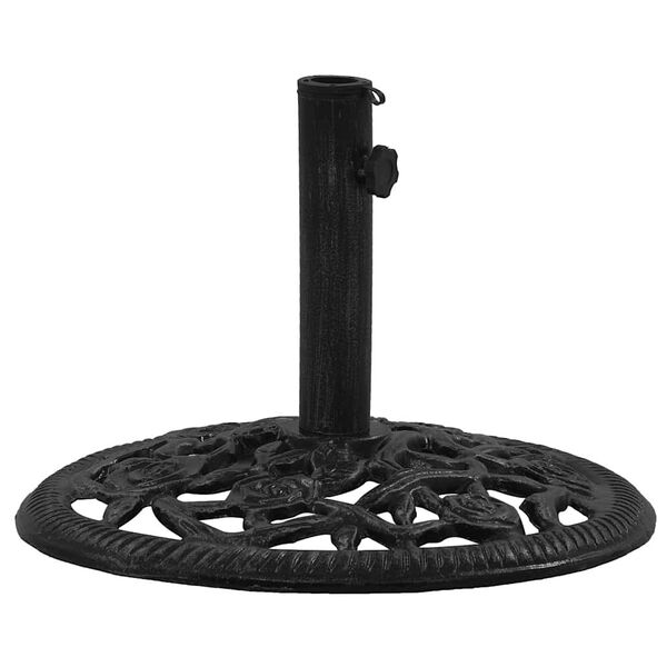 vidaXL Umbrella Base Black Cast Iron Large Durable Umbrella Base