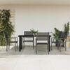 vidaXL Garden Dining Set Black