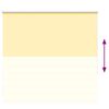 vidaXL Roller Blind Yellow Polyester, Aluminum 61 in wide, 59 in high
