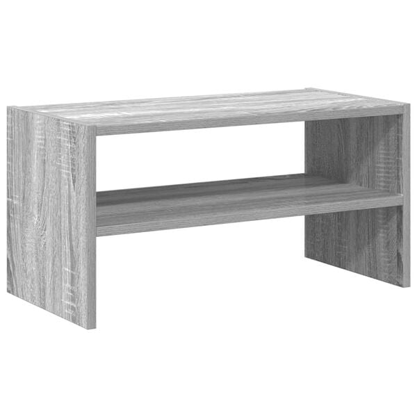 vidaXL Shoe Rack Grey Sonoma Engineered wood Medium Stackable