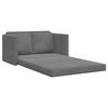 vidaXL Floor Sofa Bed Dark Grey Velvet Compact