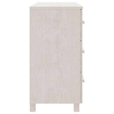 vidaXL Sideboard HAMAR White 35.4"x15.7"x31.5" Solid Pinewood