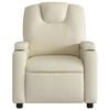 vidaXL Electric Recliner Chair Cream Faux Leather